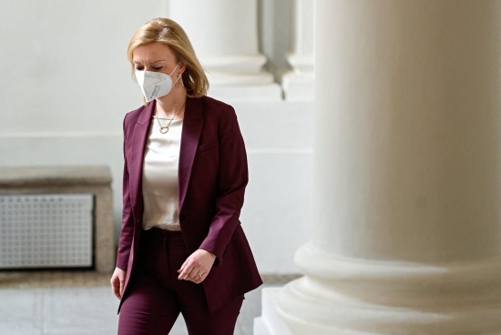 英國外交大臣利茲&middot;特拉斯表示加緊為烏克蘭最壞的情況做準備