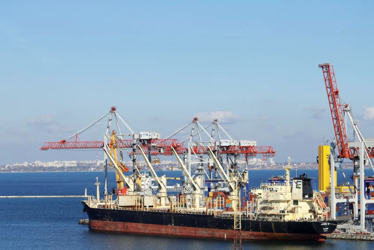 烏克蘭稱封鎖黑海港口的船只上的谷物可能會(huì)變質(zhì)