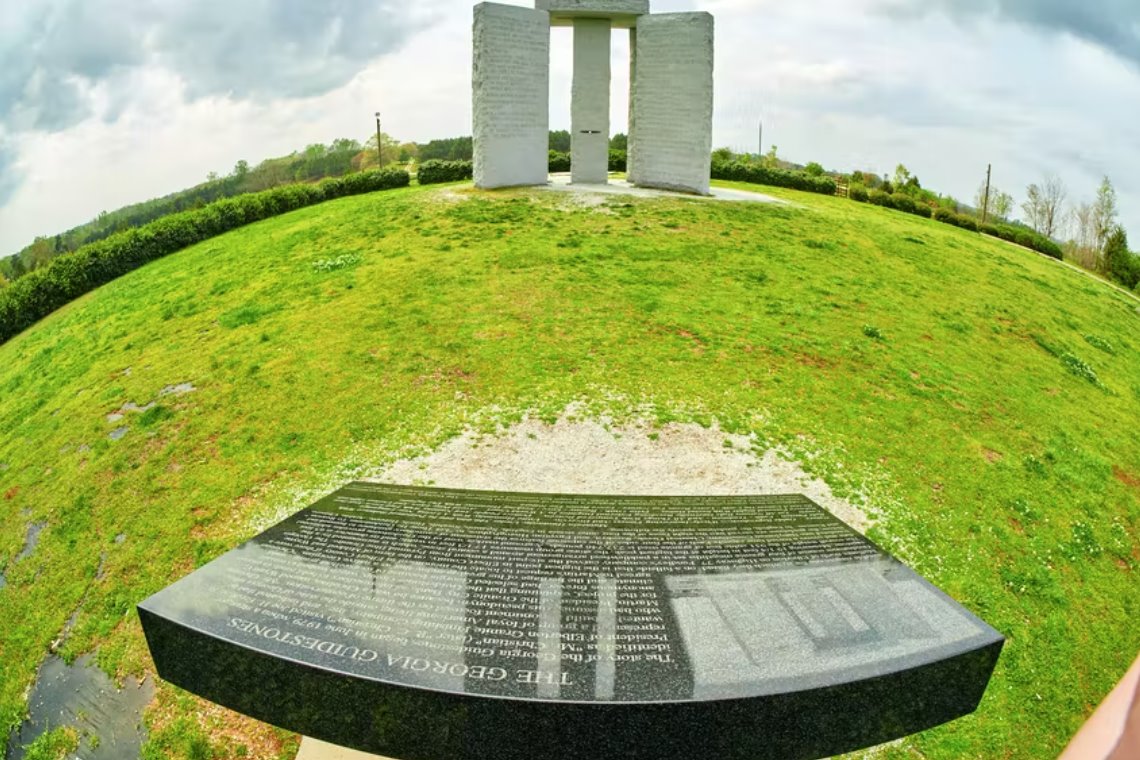 爆炸巖石喬治亞指南石被稱(chēng)為&ldquo;美國(guó)的巨石陣&rdquo;