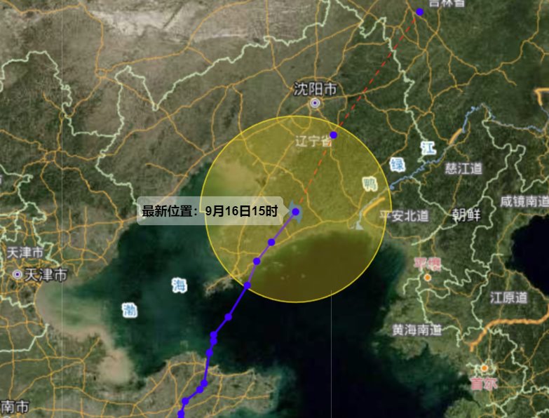 &ldquo;梅花&rdquo;為本世紀首個登陸遼寧臺風