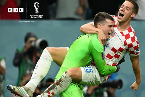 克羅地亞隊門將利瓦科維奇撲出3個點球