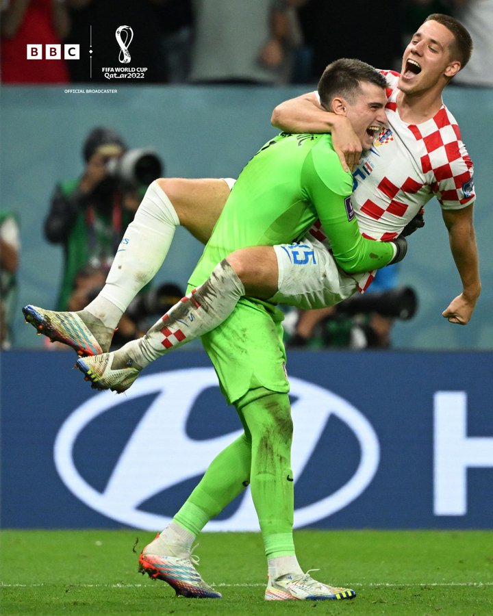 克羅地亞隊(duì)門將利瓦科維奇撲出3個(gè)點(diǎn)球