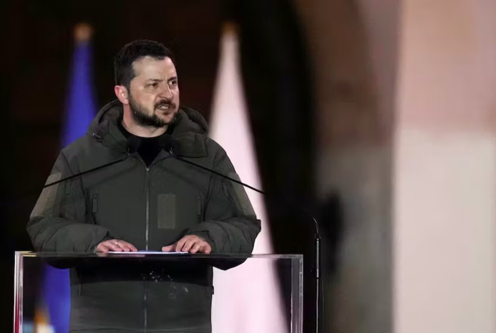 澤連斯基說波蘭將幫助組建聯(lián)盟向烏克蘭提供戰(zhàn)機