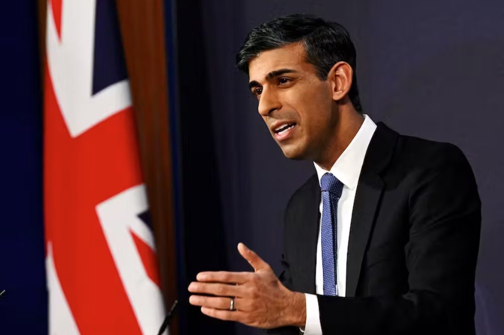 英國首相蘇納克：將尋求許可對盧旺達(dá)法院的判決提出上訴