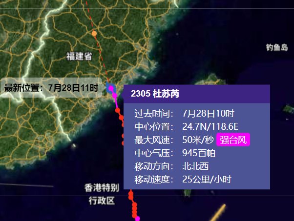 臺(tái)風(fēng)杜蘇芮登陸福建晉江沿海