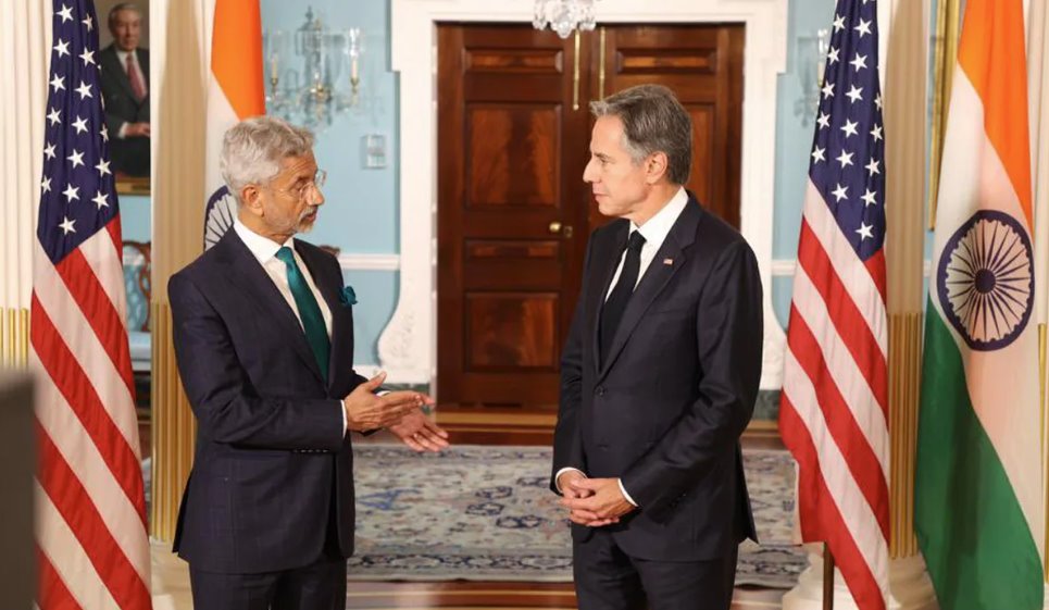 印度外長(zhǎng)在美國(guó)談?dòng)《扰c加拿大爭(zhēng)端