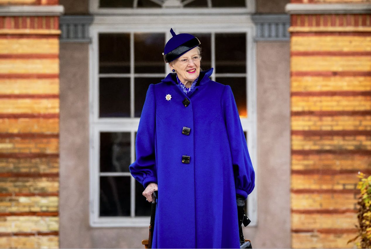 丹麥女王瑪格麗特出席2023年11月15日在丹麥哥本哈根舉行的皇家救生隊閱兵式。