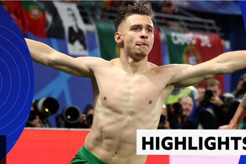 歐洲杯小組賽F組葡萄牙2比1捷克