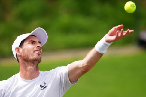 穆雷在受傷明星面對(duì)溫布爾登比賽時(shí)進(jìn)行訓(xùn)練