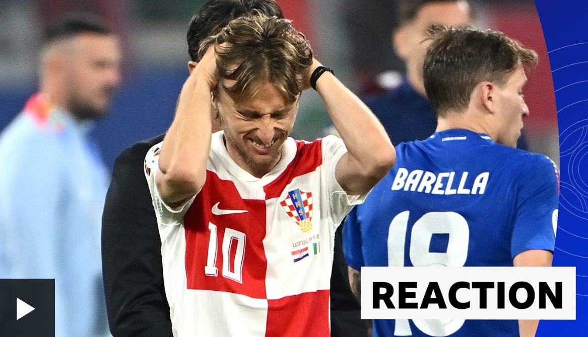 克羅地亞1-1意大利：莫德里奇感謝意大利記者的致敬