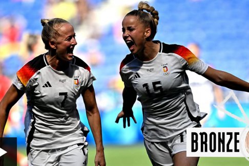 巴黎奧運(yùn)會(huì)女子足球銅牌戰(zhàn)德國隊(duì)1-0西班牙