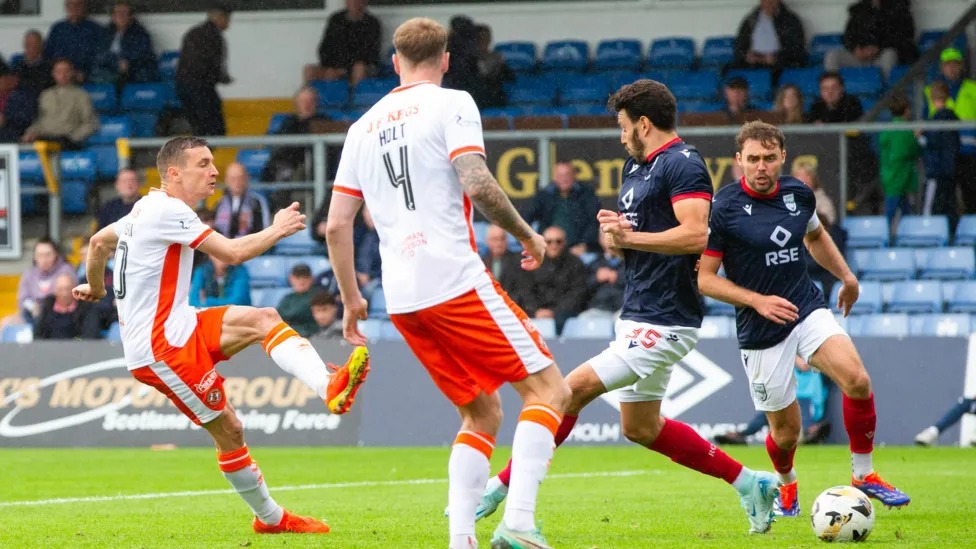 蘇格蘭足球超級聯(lián)賽第一階段羅斯郡1-1鄧迪聯(lián)