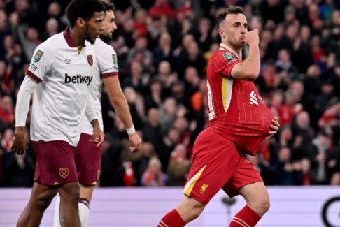 聯(lián)賽杯第三輪利物浦5-1西漢姆聯(lián)