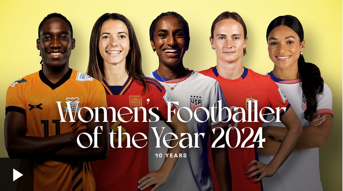 投票選出2024年BBC年度女子足球先生