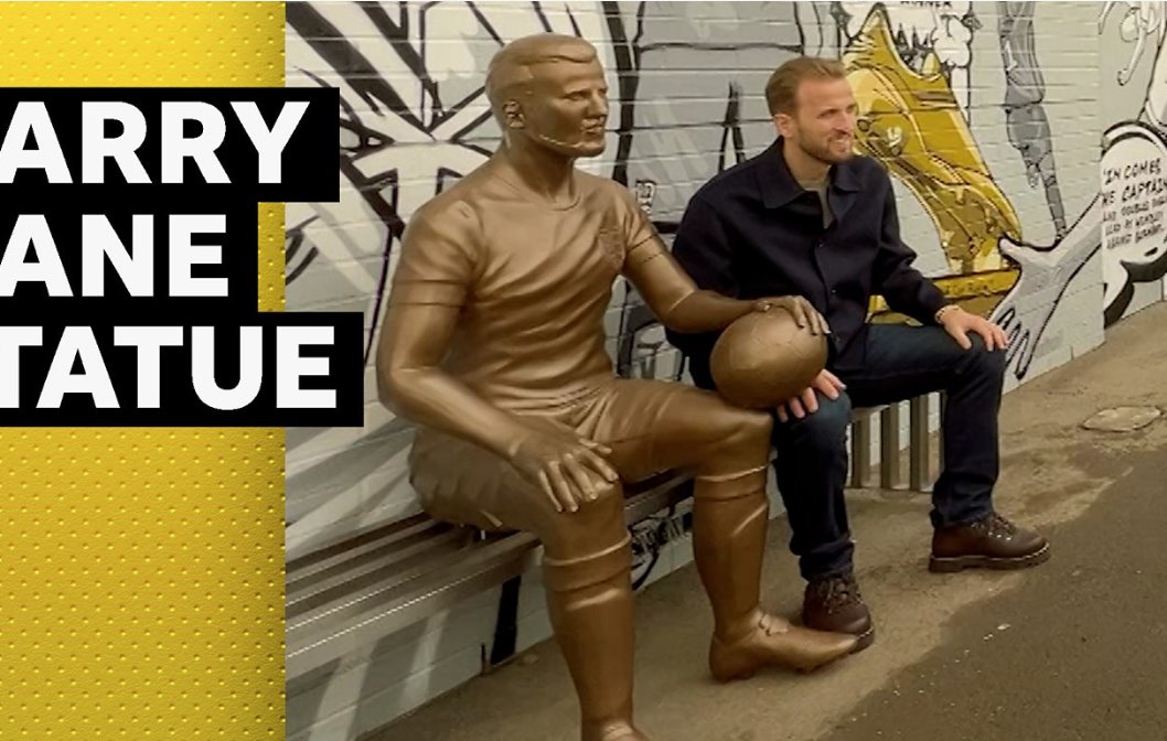 英格蘭隊長哈里&middot;凱恩因&ldquo;特殊&rdquo;雕像而感到謙卑