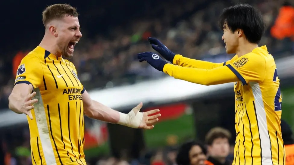 三兔薰的進(jìn)球是他自11月29日1-1戰(zhàn)平南安普頓以來為布萊頓隊(duì)攻入的第一個(gè)進(jìn)球