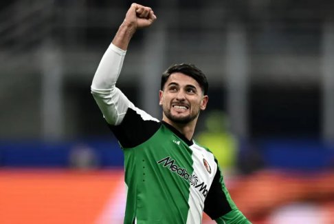 歐洲冠軍聯(lián)賽淘汰賽附加賽AC米蘭1比1費耶諾德