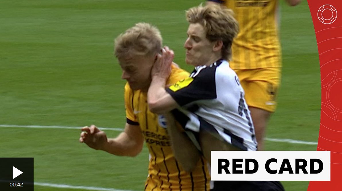 &ldquo;出牌了！&rdquo;戈登因推撞范赫克后腦勺被罰下場(chǎng)