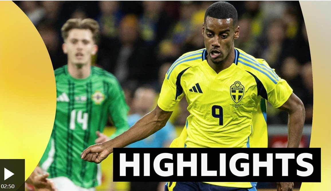 五星瑞典隊(duì)在斯德哥爾摩輕松擊敗北愛爾蘭隊(duì)