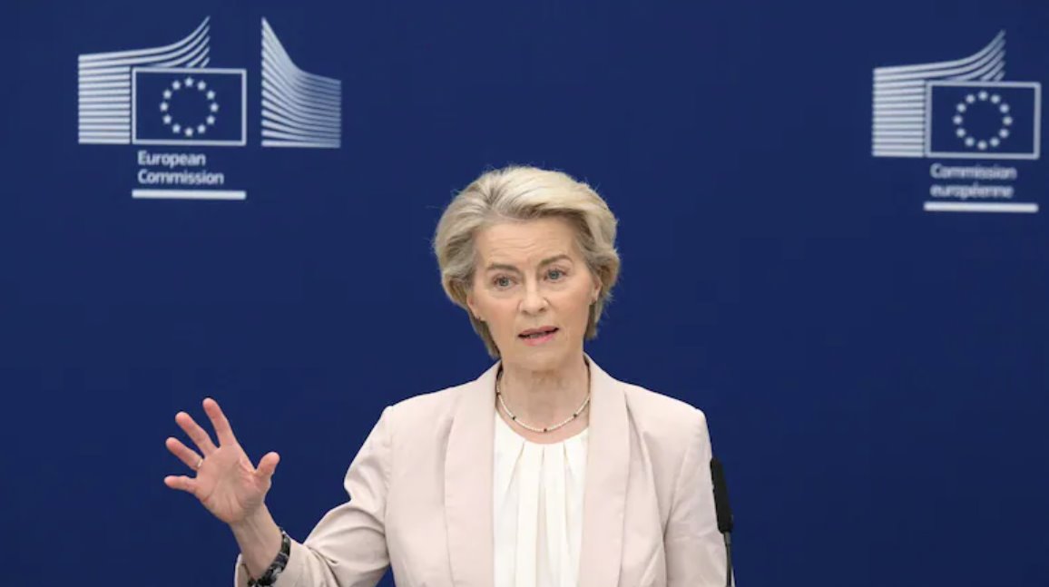 歐盟主席烏爾蘇拉&middot;馮德萊恩表示，歐盟將&ldquo;繼續(xù)尋求通過(guò)談判解決問(wèn)題&rdquo;