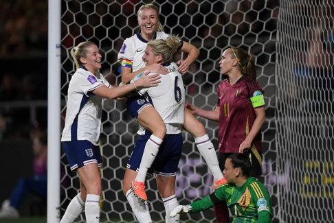 歐洲女子國家聯(lián)賽英格蘭5-0比利時