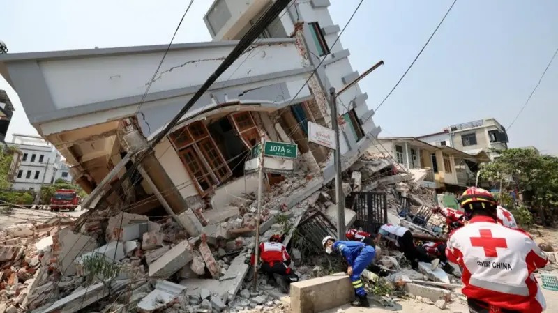 緬甸強(qiáng)震已致2886死4639傷