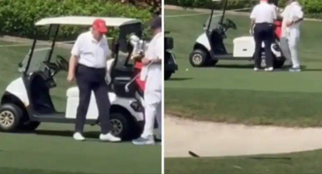 特朗普佛羅里達高爾夫度假勝地逍遙快活，關(guān)稅戰(zhàn)升級。