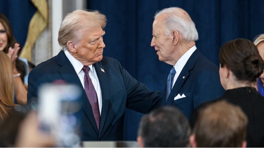 美國總統(tǒng)唐納德&middot;特朗普與前總統(tǒng)喬&middot;拜登（資料圖）