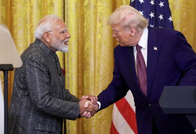 美國(guó)總統(tǒng)唐納德&middot;特朗普對(duì)與印度達(dá)成貿(mào)易協(xié)議表示樂觀