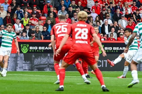 蘇格蘭超級聯(lián)賽阿伯丁0-2凱爾特人