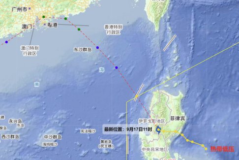 第17號(hào)臺(tái)風(fēng)＂米娜＂即將生成