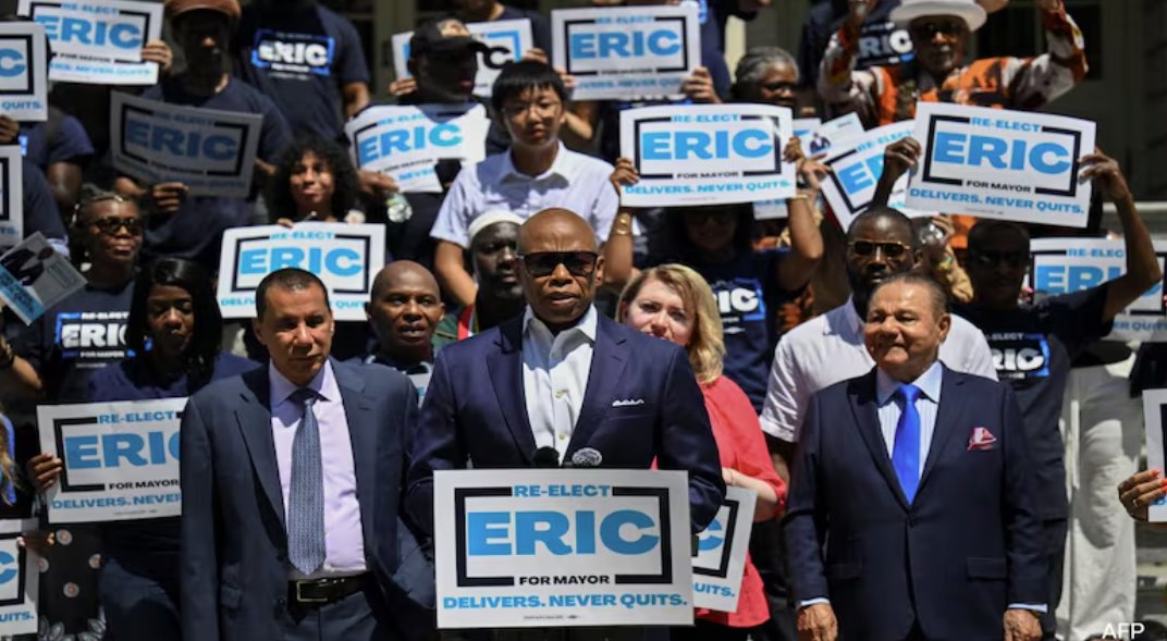 埃里克&middot;亞當斯稱，他是紐約市長選舉中&ldquo;唯一能擊敗佐赫蘭&middot;馬姆達尼的人&rdquo;。