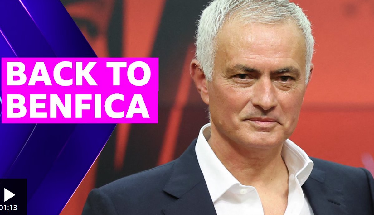 穆里尼奧很高興重返本菲卡任主教練