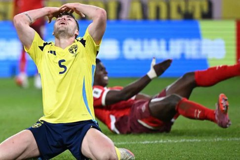 歐洲世界杯預選賽瑞典0-2瑞士