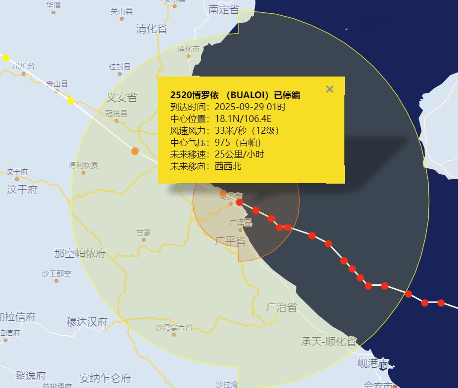 臺風博羅依在越南致51死