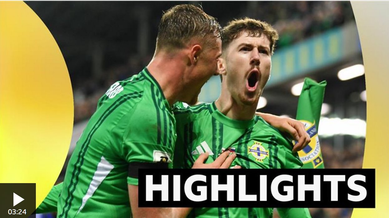 北愛爾蘭隊在溫莎公園擊敗斯洛伐克隊