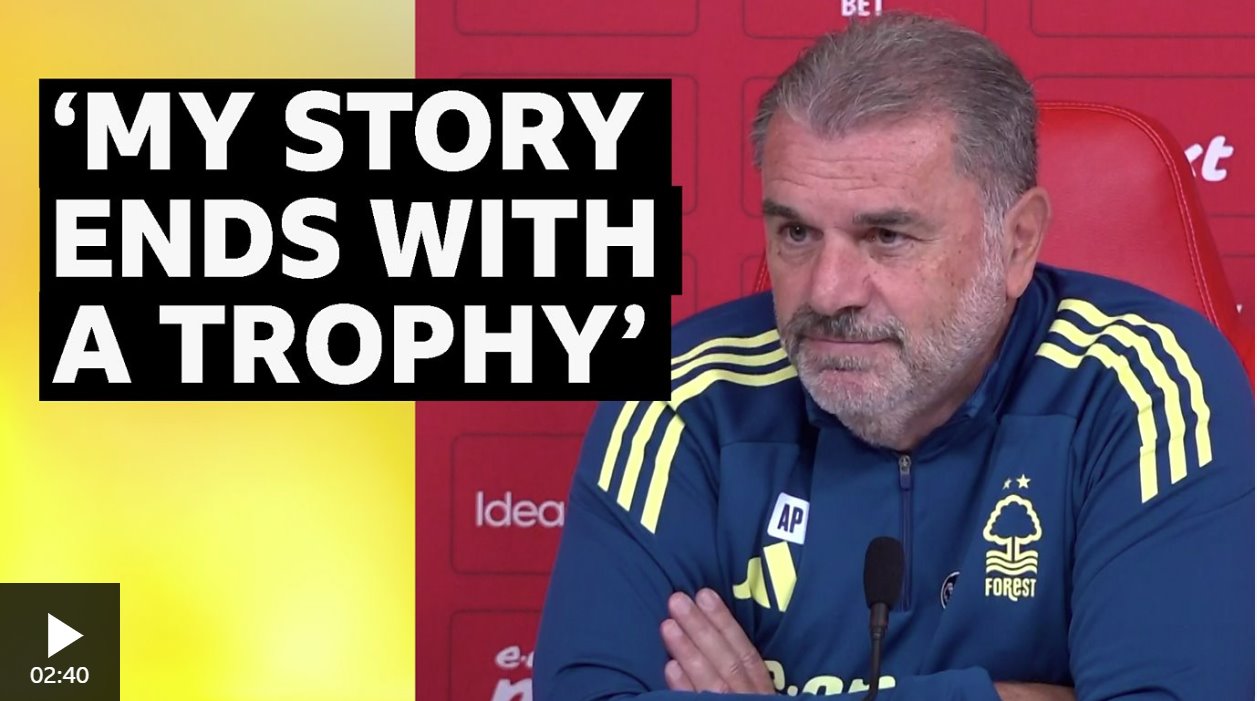 &ldquo;如果你給我時間，故事總會以我和一座獎杯結(jié)束&rdquo;&mdash;&mdash;諾丁漢森林隊主教練安格&middot;波斯特科格魯