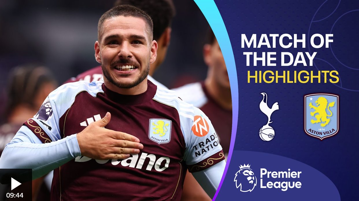 托特納姆熱刺早早領(lǐng)先，維拉隊(duì)奮起反擊取勝