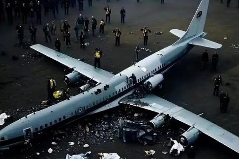 美國(guó)一飛機(jī)墜毀 附近大樓被撞