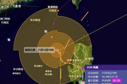2025年的26號(hào)臺(tái)風(fēng)鳳凰穿過菲律賓后可能二次登陸臺(tái)灣
