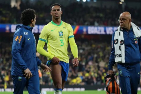 受傷的阿森納后衛(wèi)加布里埃爾將缺席對陣巴西的比賽