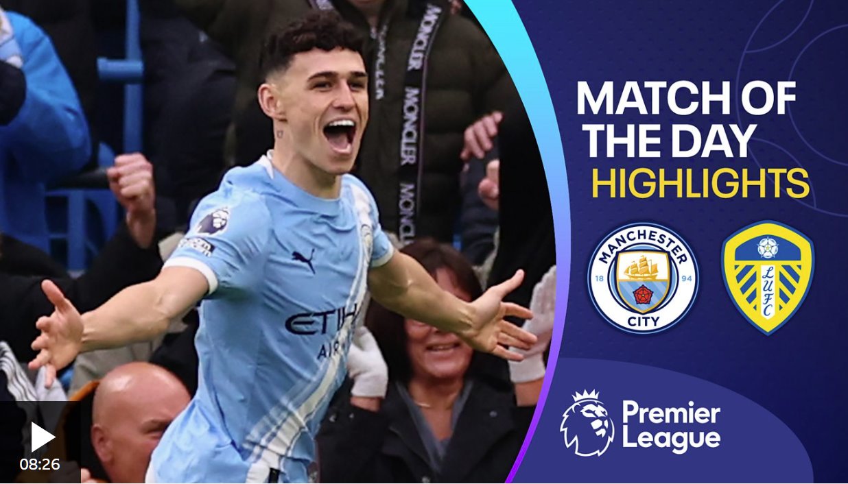 福登表現(xiàn)出色，曼城戰(zhàn)勝利茲聯(lián)