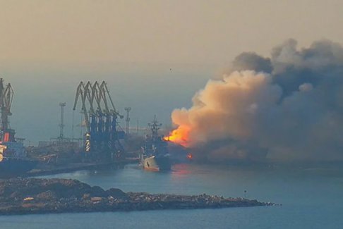 烏克蘭聲稱(chēng)在里海用軍事裝備擊中兩艘俄羅斯船只