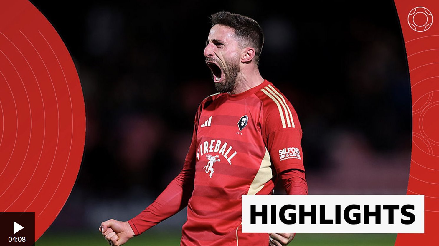 博里尼進(jìn)球，索爾福德在足總杯中擊敗萊頓東方