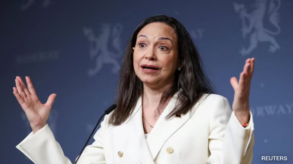 馬查多當(dāng)時(shí)正試圖抵達(dá)奧斯陸領(lǐng)取她的諾貝爾和平獎(jiǎng)