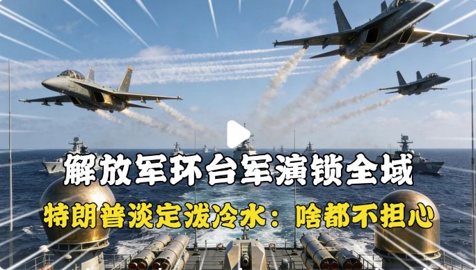 特朗普稱不擔心解放軍繞臺軍演