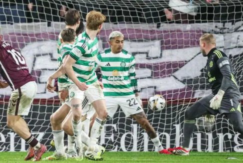 蘇格蘭超級聯(lián)賽哈茨2-2凱爾特人