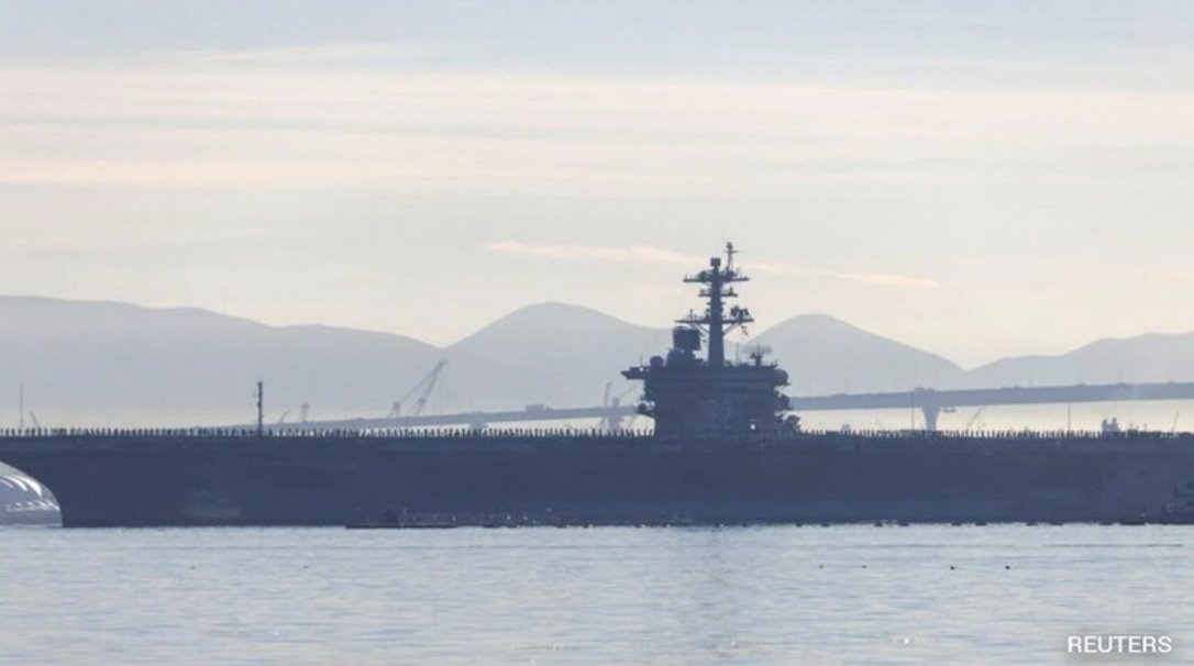 美國在與伊朗關(guān)系緊張之際，將南海航母&ldquo;亞伯拉罕&middot;林肯&rdquo;號重新部署至中東。