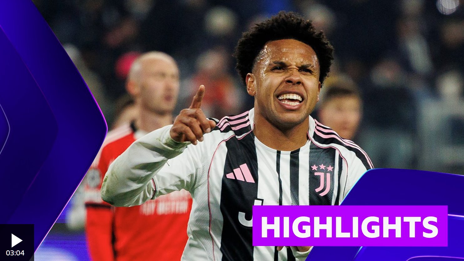 下半場的進(jìn)球確保了尤文圖斯在歐冠聯(lián)賽中的晉級