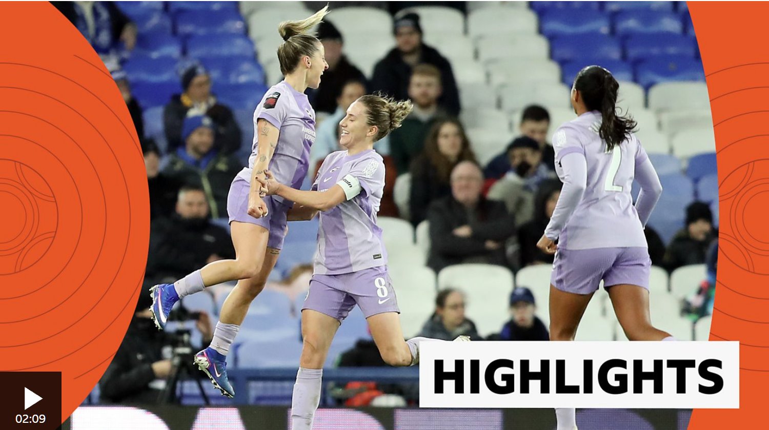 英格蘭女子超級(jí)聯(lián)賽埃弗頓0-1布萊頓